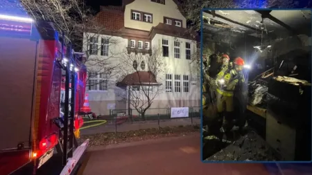 Nocny pożar w Gdańsku. Mieszkańcy na ratunek czekali na balkonie