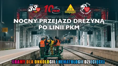 Drezyną po… linii PKM? Wyjątkowy przejazd z okazji WOŚP