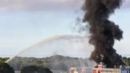 Prokuratura umarza śledztwo ws. pożaru hali w Nowym Porcie