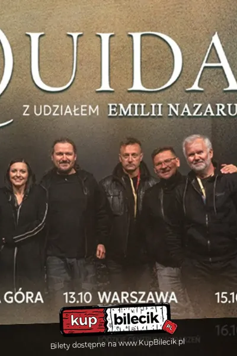 Trasa jubileuszowa - 35 lat Quidam z udziałem Emilii Nazaruk. Gość specjalny Colin Bass (Camel)