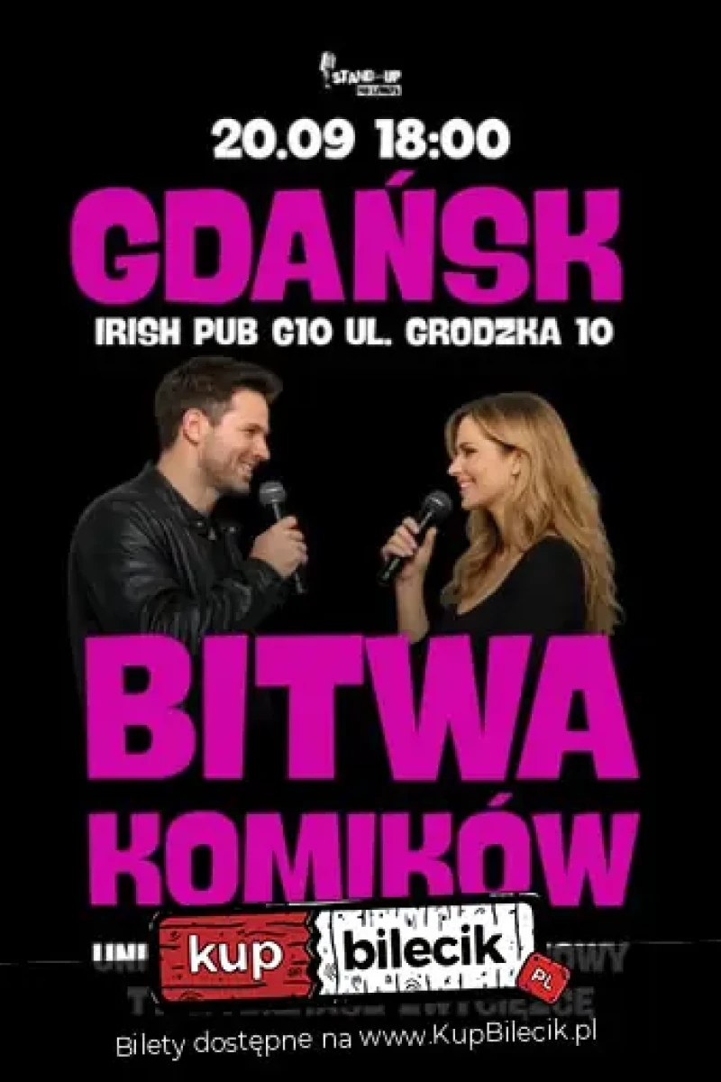 Bitwa Komików! Ty wybierasz najśmieszniejszego komika!