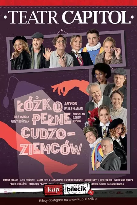 Łóżko pełne cudzoziemców