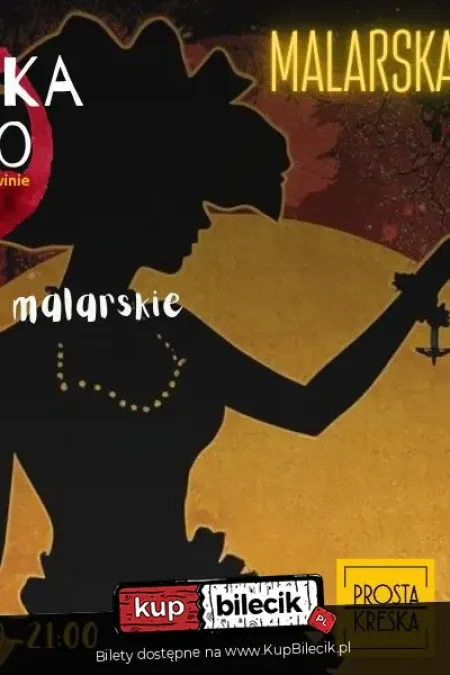 Malowanie przy winie w Aioli - Malarska burleska w stylu retro